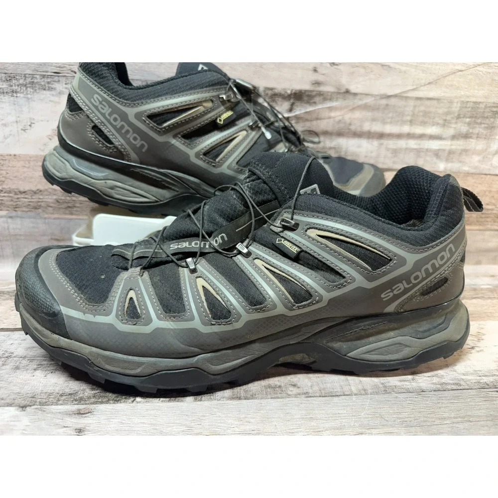 Mens Salomon X Ultra 2 Gore-tex 371560 Black Trail Hiking Shoes 2014 Size 12